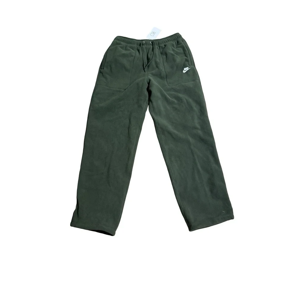 Nike Sportswear ClubMen's Fleece Bungee Loose Straight Leg Pants - New - Large